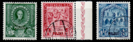 POLAND 1946 MICHEL No: 445-447 USED - Gebraucht