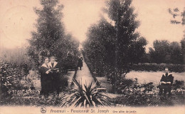 ANSEREUIL - Pensionnat St Joseph - Une Allée De Jardin - Sonstige & Ohne Zuordnung