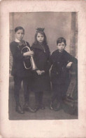 Frameries - Carte Photo - Les Enfants Et Le Cornet A Piston - Frameries