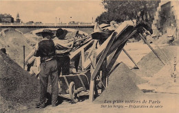 75 - Les P'tits Metiers De PARIS - Sur Les Berges  - Preparation Du Sable   -  Reproduction Cecodi - Saint Claude