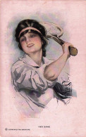 Sport - TENNIS - Illustrateur Signé -  Her Game   - Femme  Joueuse De Tennis - 1926 - Tennis