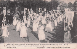 ASSE - ASSCHE - 600 Jarige Jubelfeesten Der Mirakuleuze Kruis ( Juni 1912 ) - Groep Meisies Bloemerkransen ... - Asse