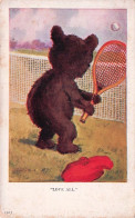 Sport -  TENNIS - Illustrateur M.D.S - " LOVE ALL "  Petit Ours Jouant Au Tennis - Little Bear Playing Tennis - Tennis