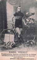 Vélo - Cyclisme - Coureur Cycliste Belge - Karel Verbist - Charelke Wereldrecordman Kampioen Van Belgie Wielrenner - Cyclisme