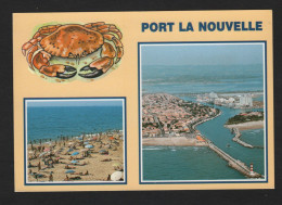 PORT LA NOUVELLE (11 Aude) Vue Générale, La Plage - 2 Vues - Flamme De 1993 - Port La Nouvelle