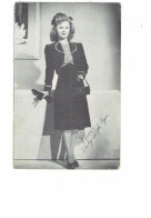 Cpa - Actrice - Shirley Temple Et John Agar - Autographe - Cinéma -  Duel In The Sun - Vanguard Studio Californie - 1947 - Acteurs
