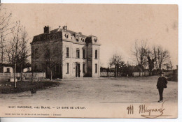 Carte Postale Ancienne Cavignac - La Gare De L'Etat - Chemin De Fer - Autres & Non Classés