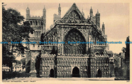 R678022 Exeter Cathedral. West Front. Photochrom - Mondo