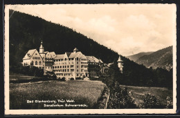 AK Bad Blankenburg / Thür., Sanatorium Schwarzeck  - Bad Blankenburg
