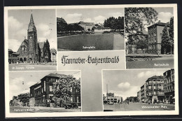 AK Hannover-Vahrenwald, Jahnplatz, Reitschule, Strassenpartie  - Hannover