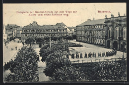 AK Bayreuth, Delegierte Der General-Synode Auf Dem Weg Zur Kirche Vom Neuen Schloss Weg  - Bayreuth