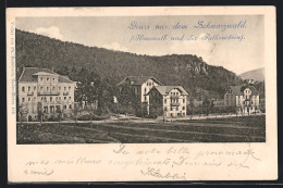 AK Herrenalb /Schwarzwald, Ortspartie Mit Falkenstein  - Bad Herrenalb