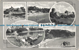 R678036 Tenby. Pier And Harbour. North Sands And Goscar Rock. Pembroke Castle. M - Monde