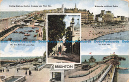 R678044 Brighton. The West Pier. Royal Pavilion. Metropole And Grand Hotels. Mul - Monde