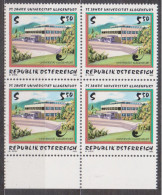 1995 , Mi 2171 ** (8) - 4 Er Block Postfrisch - 25 Jahre Universität Klagenfurt - Unused Stamps