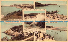 R678050 Greetings From Clevedon. The Beach. From Salt House Hill. The Boating La - Monde