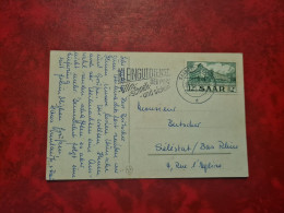 Lettre / Carte   1955    SAARBRUCKEN  SAAR FLAMME KLEINGUTDIENST BILLIG SCHNELL UNDSICHER - Autres & Non Classés