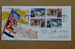 Signed S. Fuller Designer New Zealand 2003 Everest FDC Hillary Tenzing Mountaineering Himalaya Escalade Alpinisme - Sportifs