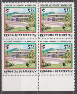 1995 , Mi 2171 ** (9) - 4 Er Block Postfrisch - 25 Jahre Universität Klagenfurt - Unused Stamps