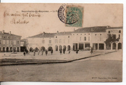 Carte Postale Ancienne Sauveterre De Guyenne - La Place - Other & Unclassified