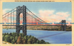 R679085 New York City. George Washington Bridge And Hudson River. Alfred Mainzer - Monde