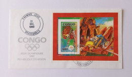 FDC Barcelone 1992 Avec Le BF 56 Congo - Zomer 1992: Barcelona