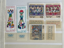 Israel MNH. Lot 5 Stamps With Tabs - Unused Stamps (with Tabs)