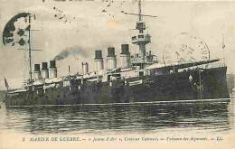 Bateaux - Marine De Guerre - Jeanne D'Arc - Croiseur Cuirassé - Vaisseau Des Aspirants - Précurseur - CPA - Oblitération - Guerre
