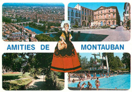 82 - Montauban - Multivues - Piscine - Folklore - Automobiles - CPM - Voir Scans Recto-Verso - Montauban