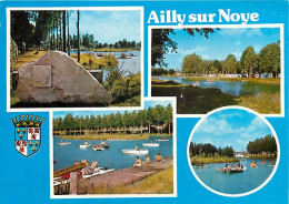 80 - Ailly Sur Noye - Le Plan D'eau - Multivues - Blasons - CPM - Voir Scans Recto-Verso - Ailly Sur Noye