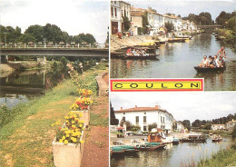 79 - Coulon - Marais Poitevin - Venise Verte - Multivues - Automobiles - Fleurs - CPM - Voir Scans Recto-Verso - Autres & Non Classés