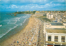 64 - Biarritz - La Grande Plage  Le Casino Municipal  Motel Du Palais  Au Fond  Le Phare - Carte Neuve - CPM - Voir Scan - Biarritz