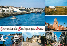 62 - Boulogne Sur Mer - Multivues - Chevaux - CPM - Voir Scans Recto-Verso - Boulogne Sur Mer