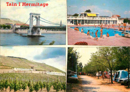 26 - Tain L'Hermitage - Multivues - Piscine - Camping - CPM - Flamme Postale - Voir Scans Recto-Verso - Other & Unclassified
