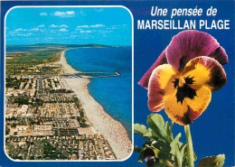 34 - Marseillan Plage - Vue Générale Aérienne - Pensées - Fleurs - CPM - Carte Neuve - Voir Scans Recto-Verso - Marseillan