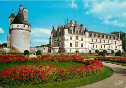 37 - Chenonceau - Le Château Et Ses Jardins - Fleurs - Carte Neuve - CPM - Voir Scans Recto-Verso - Chenonceaux