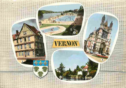 27 - Vernon - Multivues - Blasons - Piscine - CPM - Voir Scans Recto-Verso - Vernon