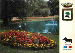 08 - Sedan - Le Jardin Botanique - Fleurs - Cygnes - Blasons - Flamme Postale De Sedan - CPM - Voir Scans Recto-Verso - Sedan