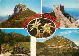 09 - Montségur - Multivues - Le Château Cathare - Le Monument Cathare - CPM - Voir Scans Recto-Verso - Autres & Non Classés