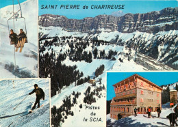 38 - Saint Pierre De Chartreuse - Multivues - Pistes De La SCIA - Hiver - Neige - CPM - Carte Neuve - Voir Scans Recto-V - Chartreuse