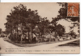 Carte Postale Ancienne Soulac Sur Mer - Carrefour. Rue Du Périer De Larsan Et Rue Tronche - Soulac-sur-Mer
