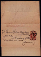 Briefumschlag ( Bordier & Co. London)  Mit Eingedruckter Marke Nach Harburg A/ Elbe  Germany - Ohne Zuordnung