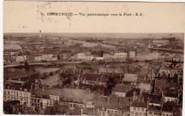 Dunkerque  Vue Panoramique Vers Le Port  ( Collège Fénelon , Bassin Du Commerce , Phare , ...timbrée De Malo En 1937 - Dunkerque