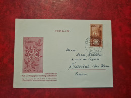 Lettre / Carte   1955    FDC  SAAR  SAARBRUCKEN 50 JAHRE ROTAY CLUB - Altri & Non Classificati