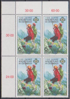 1996 , Mi 2194 ** (1) - 4 Er Block Postfrisch - 100 Jahre Bergrettungsdienst - Neufs