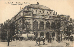 5 Cpa PARIS. Théâtre Chatelet, Gare Du Nord, Bd St-Michel Et Italiens, Place République - Autres Monuments, édifices