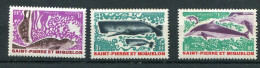 Saint Pierre Et Miquelon ** N° 391 - 392 - 394 - Animaux Marins - Neufs