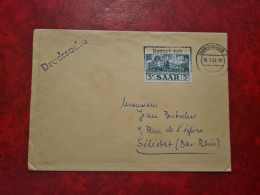 Lettre / Carte   1955    FDC  SAAR  SAARBRUCKEN FLAMME KOMMT ZUM ROSENMONTAGSZUG ROSENMONTAG - Other & Unclassified