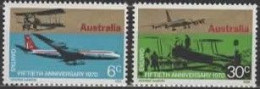 AUSTRALIË :1970: Y.422-23 : 50e Anniversaire De La « Quanras Airways ».  Postfris / Neufs / MNH. - Ungebraucht