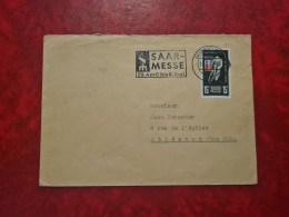 Lettre / Carte   1955    FDC  SAAR  SAARBRUCKEN FLAMME SAAR MESSE - Autres & Non Classés